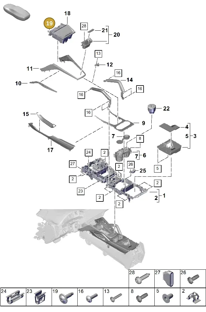 N90910102 — Porsche Cayenne Hybrid Coupe (2023-) diagram p60809300, position 19