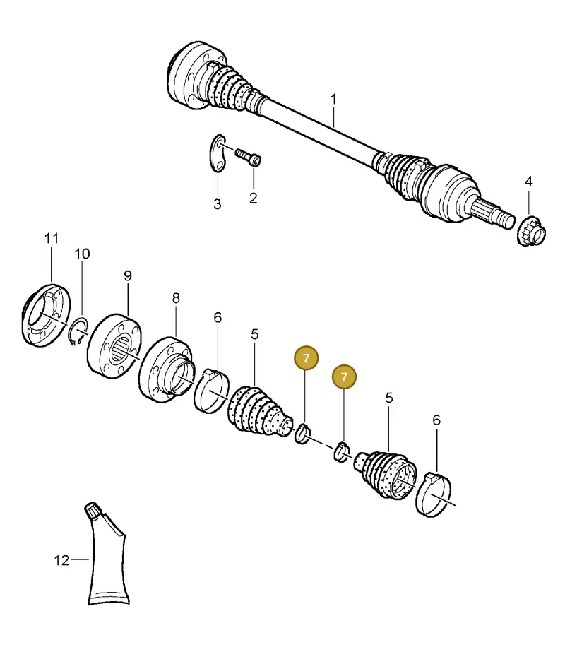N90934201 — Porsche Carrera GT (2003-2006) diagram p25501005, position 7