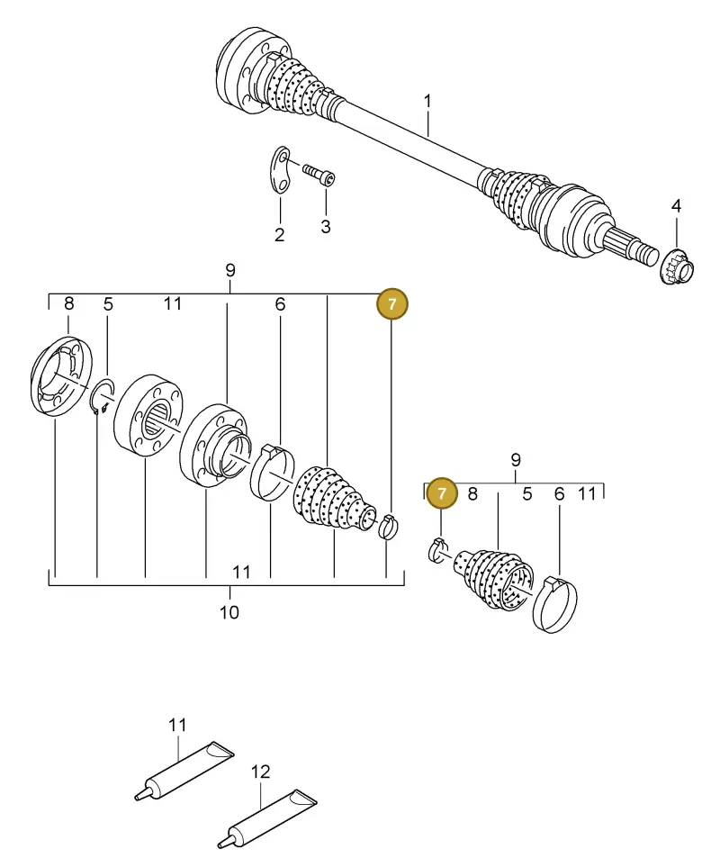 N90934201 — Porsche Cayenne (2007-2010) diagram p31501010, position 7