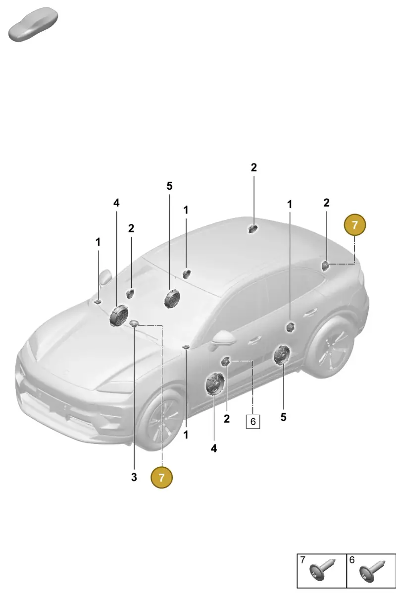 N90986802 — Porsche Macan 4 (2024-) diagram p61914100, position 7
