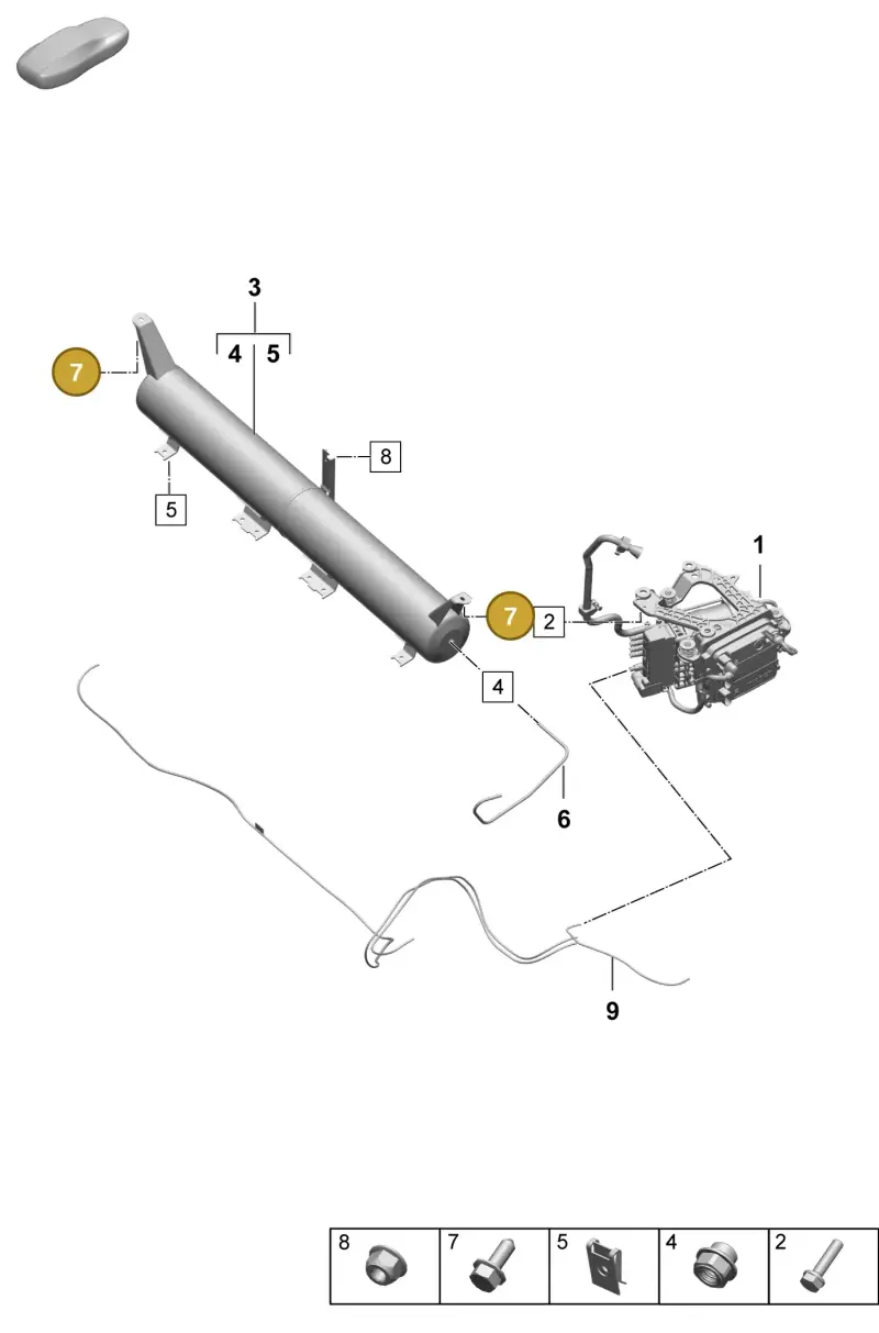 N90999502 — Porsche Macan 4 (2024-) diagram p61504000, position 7