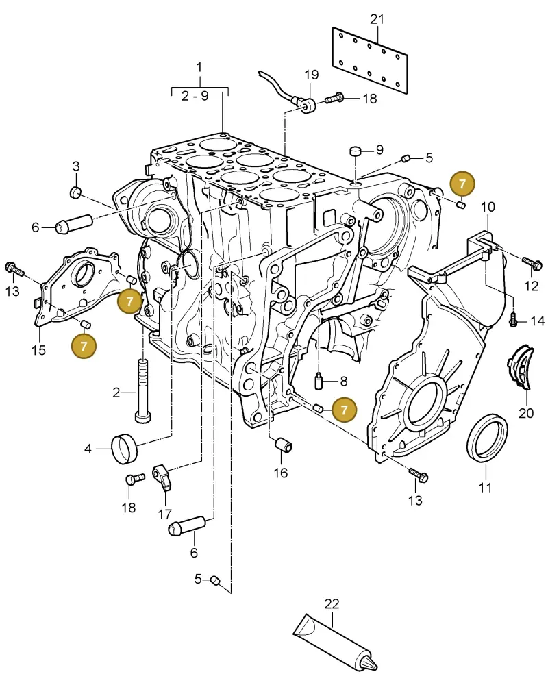 N91017001 — Porsche Cayenne (2007-2010) diagram p31101040, position 7