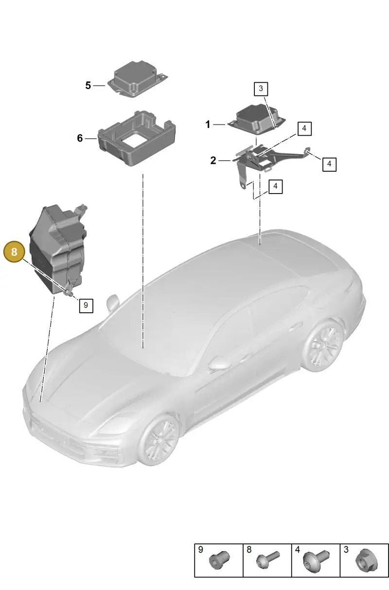 N91032702 — Porsche Panamera (2023-) diagram p62901600, position 8