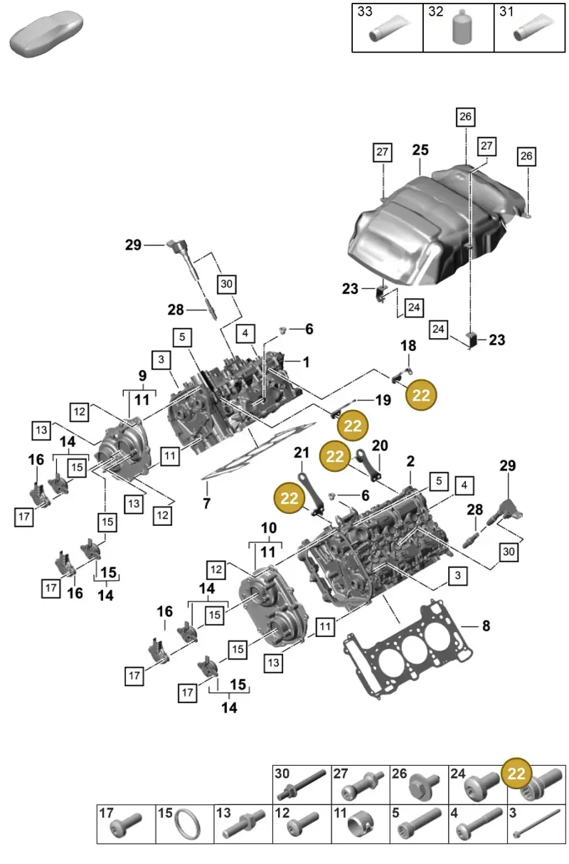 N91048802 — Porsche Panamera (2023-) diagram p58103010, position 22