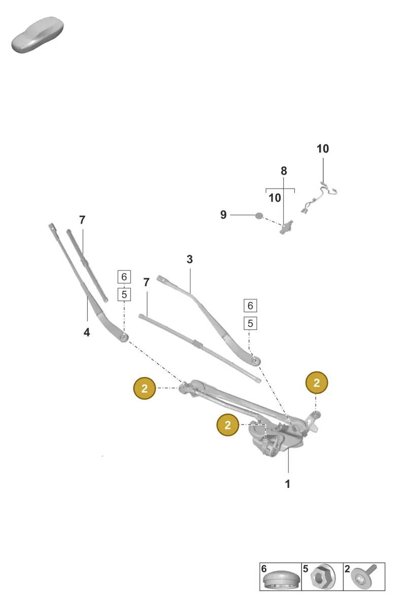 N91070201 — Porsche Taycan Sport Turismo (2019-2024) diagram p56904000, position 2