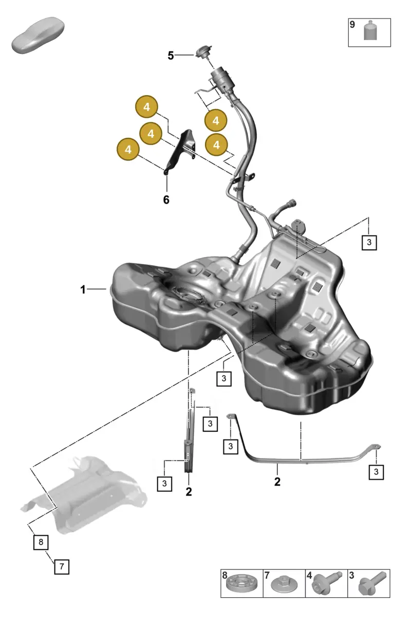 N91079901 — Porsche Panamera (2023-) diagram p58201000, position 4