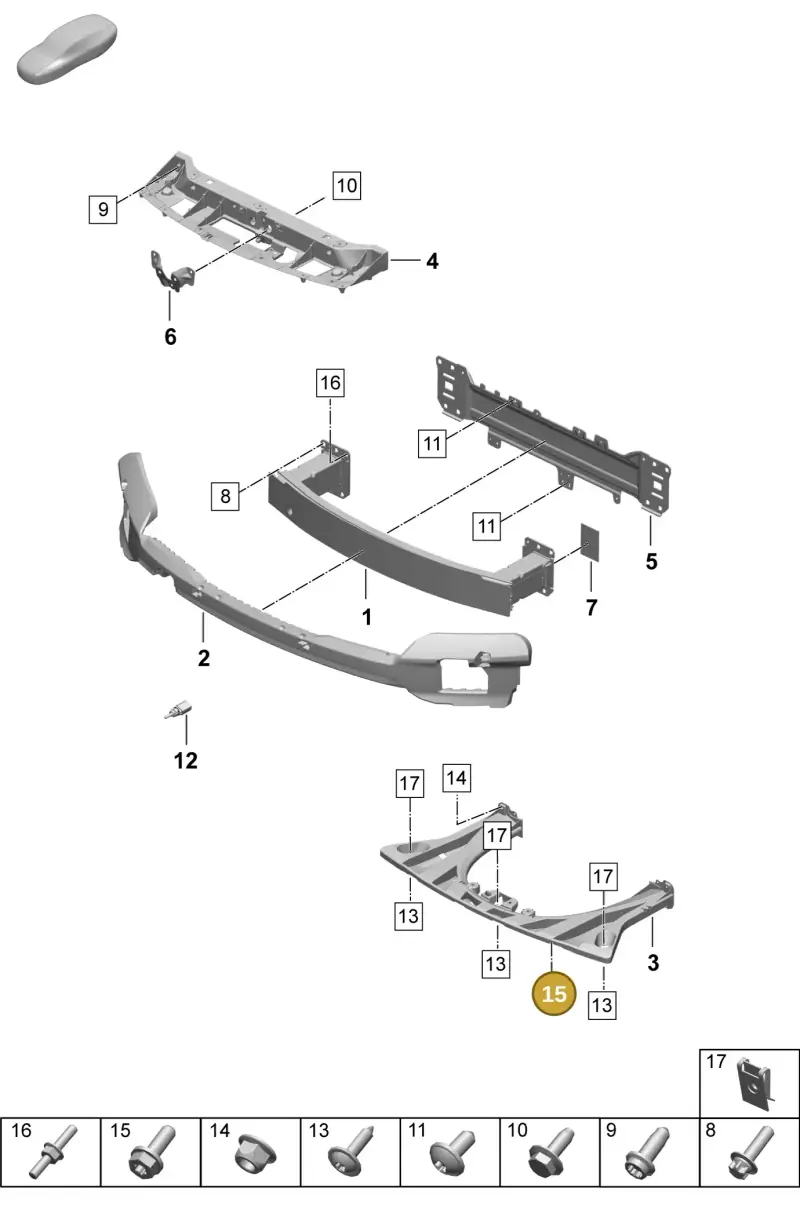 N91079901 — Porsche Taycan Sport Turismo (2023-) diagram p64802400, position 15