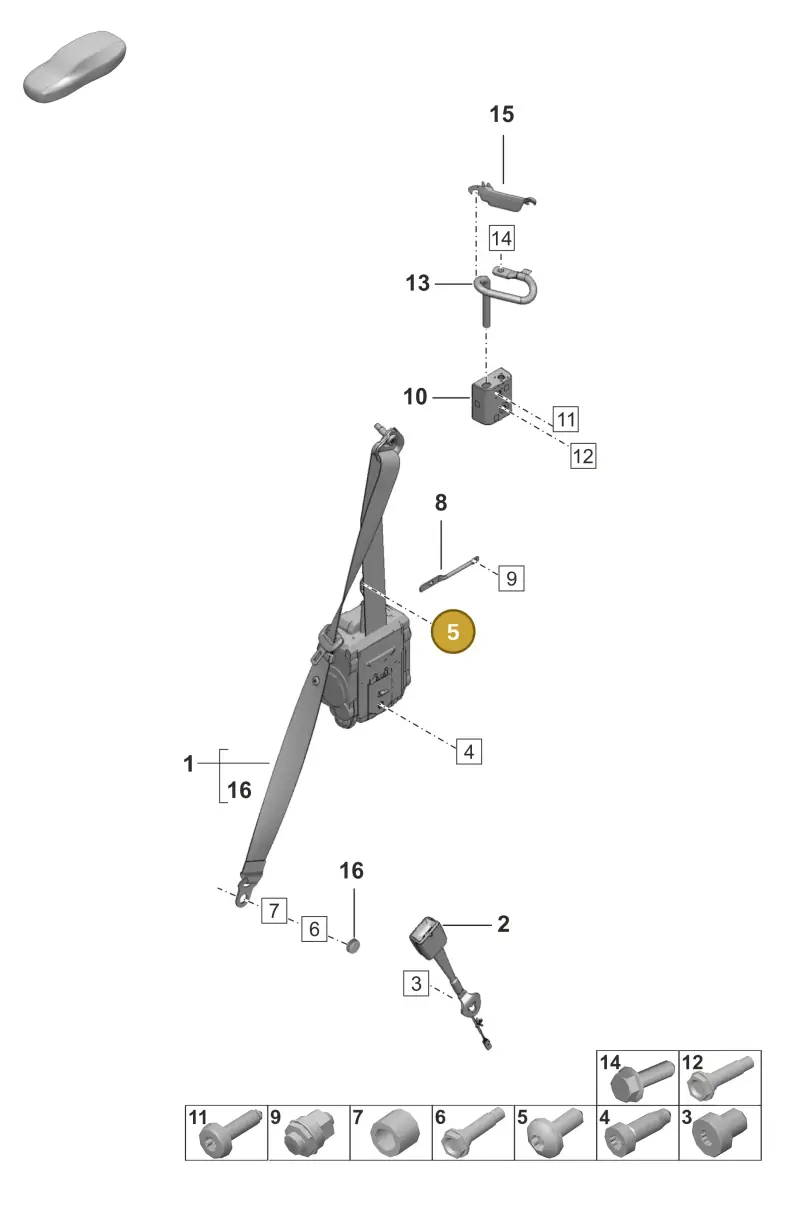 N91096701 — Porsche 992 Carrera Coupe (2024-) diagram p53812000, position 5