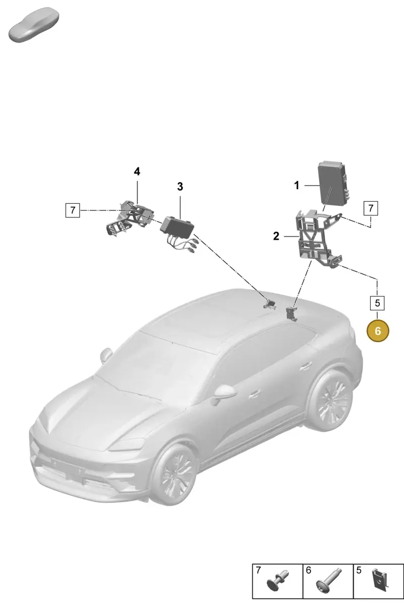 N91096701 — Porsche Macan 4 (2024-) diagram p61901700, position 6