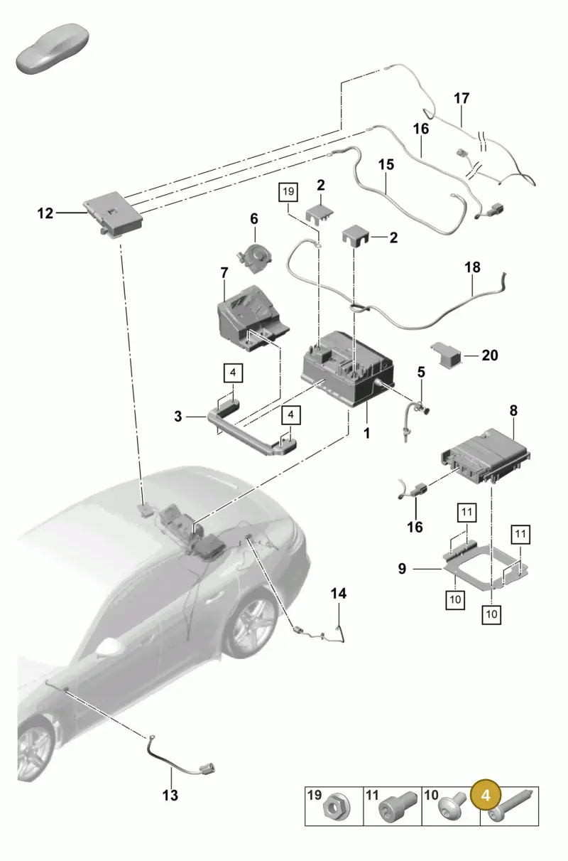 N91097101 — Porsche Panamera 4 Hybrid (2020-2023) diagram p58902015, position 4