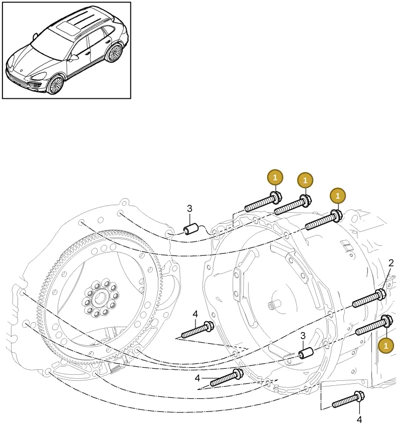 N91106301 — Porsche Cayenne (2010-2018) diagram p37306020, position 1