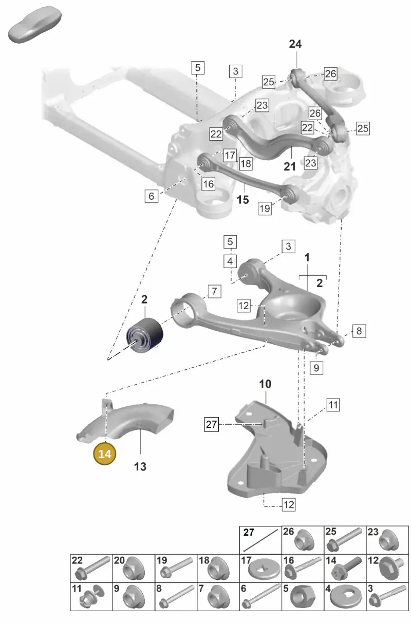 N91108701 — Porsche Taycan Sport Turismo (2023-) diagram p56501055, position 14