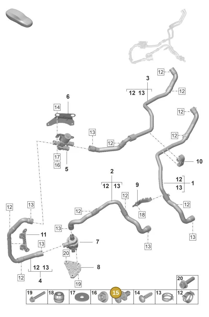 N91108701 — Porsche Panamera (2023-) diagram p58813100, position 15