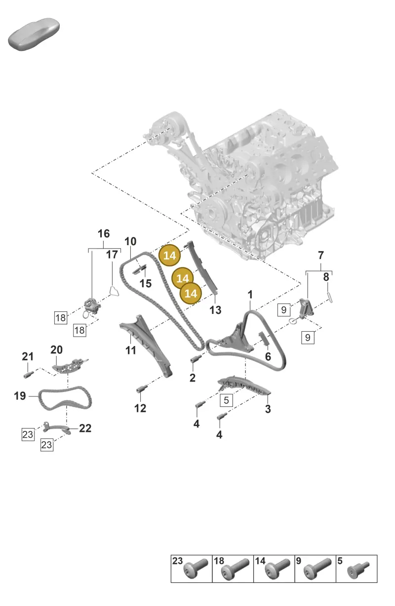 N91126601 — Porsche Panamera (2023-) diagram p58103300, position 14