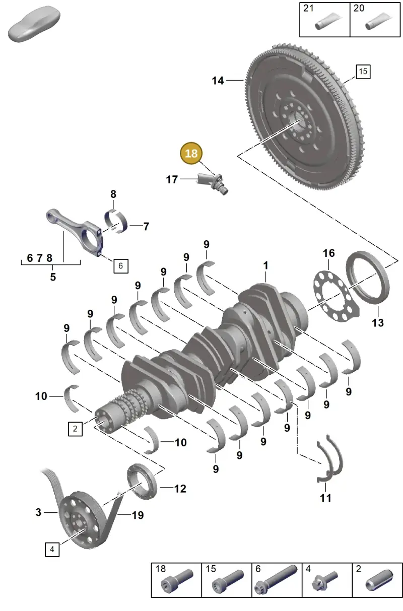 N91126601 — Porsche GT3 RS (2021-) diagram p59102000, position 18