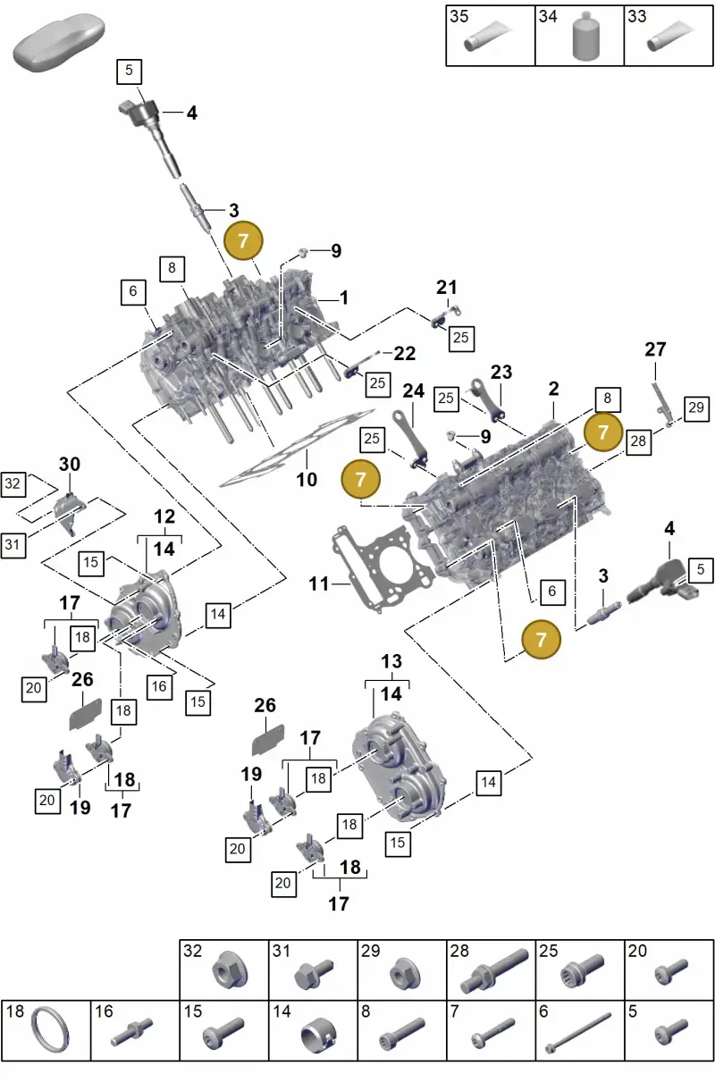 N91127602 — Porsche Cayenne Hybrid Coupe (2023-) diagram p60103010, position 7