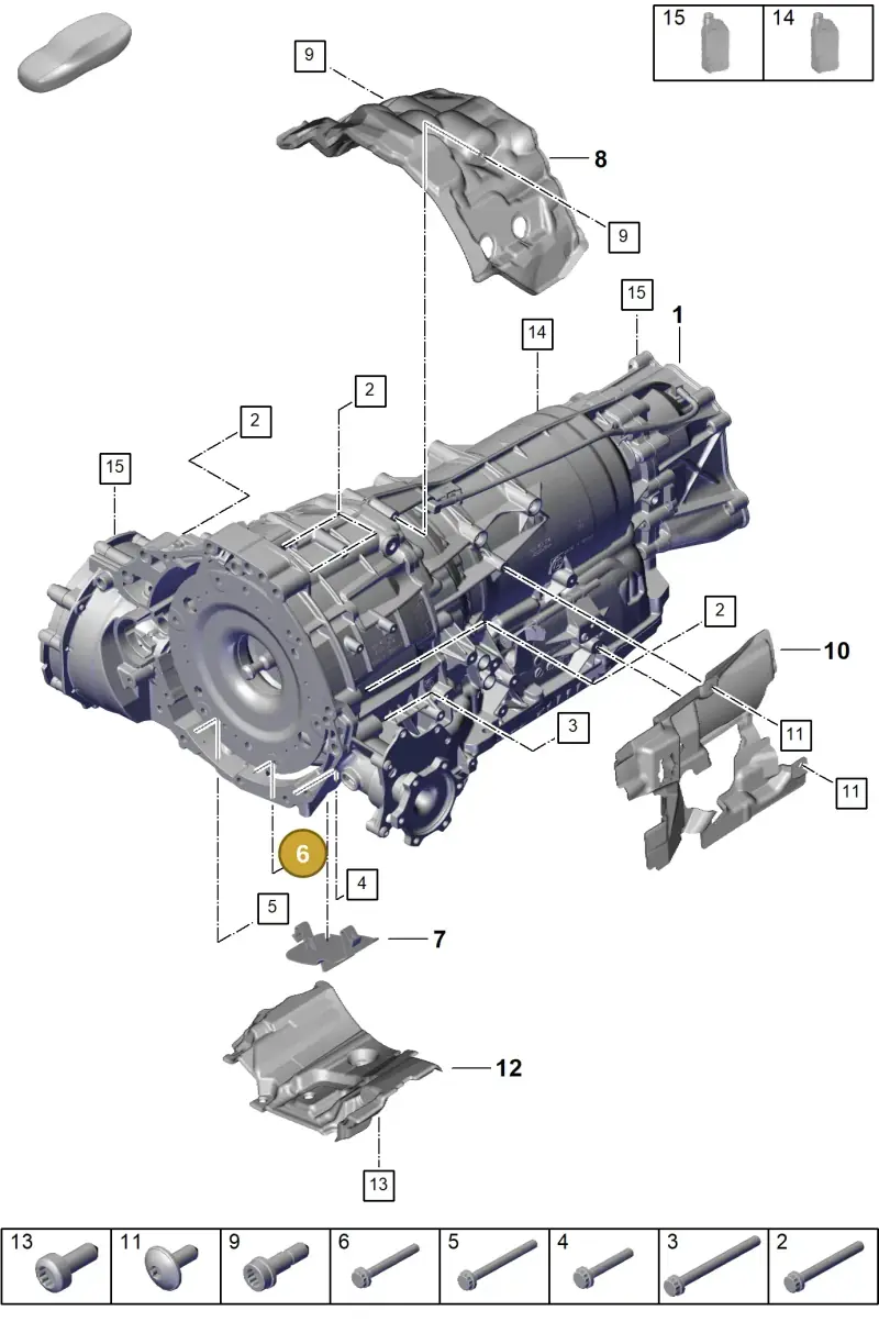 N91129201 — Porsche Cayenne Hybrid Coupe (2023-) diagram p60302000, position 6