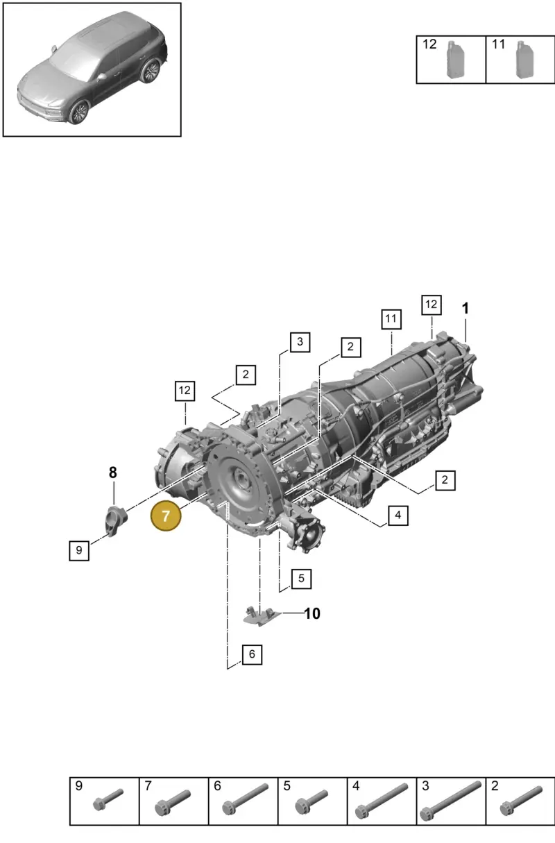 N91129401 — Porsche Cayenne Diesel V6 (2017-2023) diagram p51320015, position 7