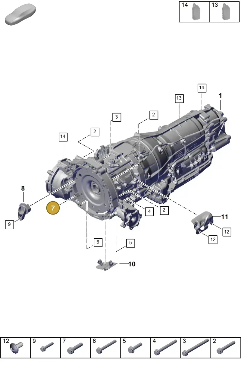 N91129401 — Porsche Cayenne Hybrid Coupe (2023-) diagram p60302010, position 7