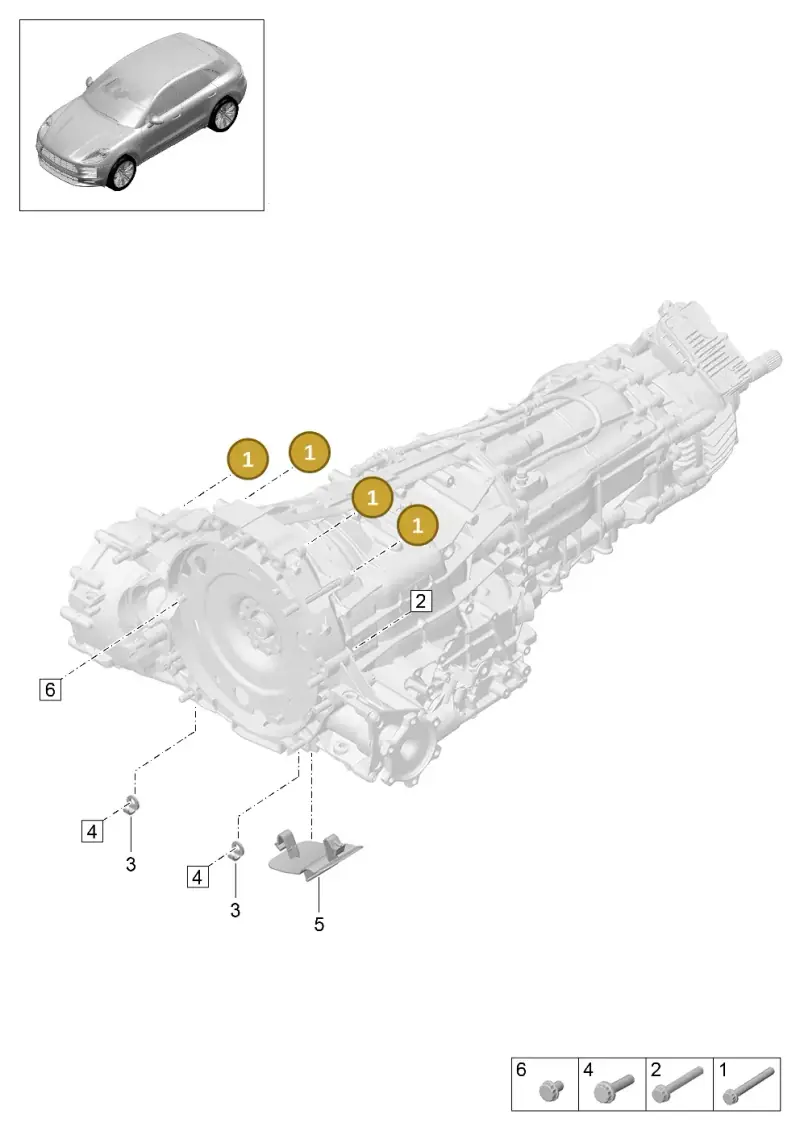 N91129601 — Porsche Macan R4 TFSI (2018-) diagram p52000069, position 1