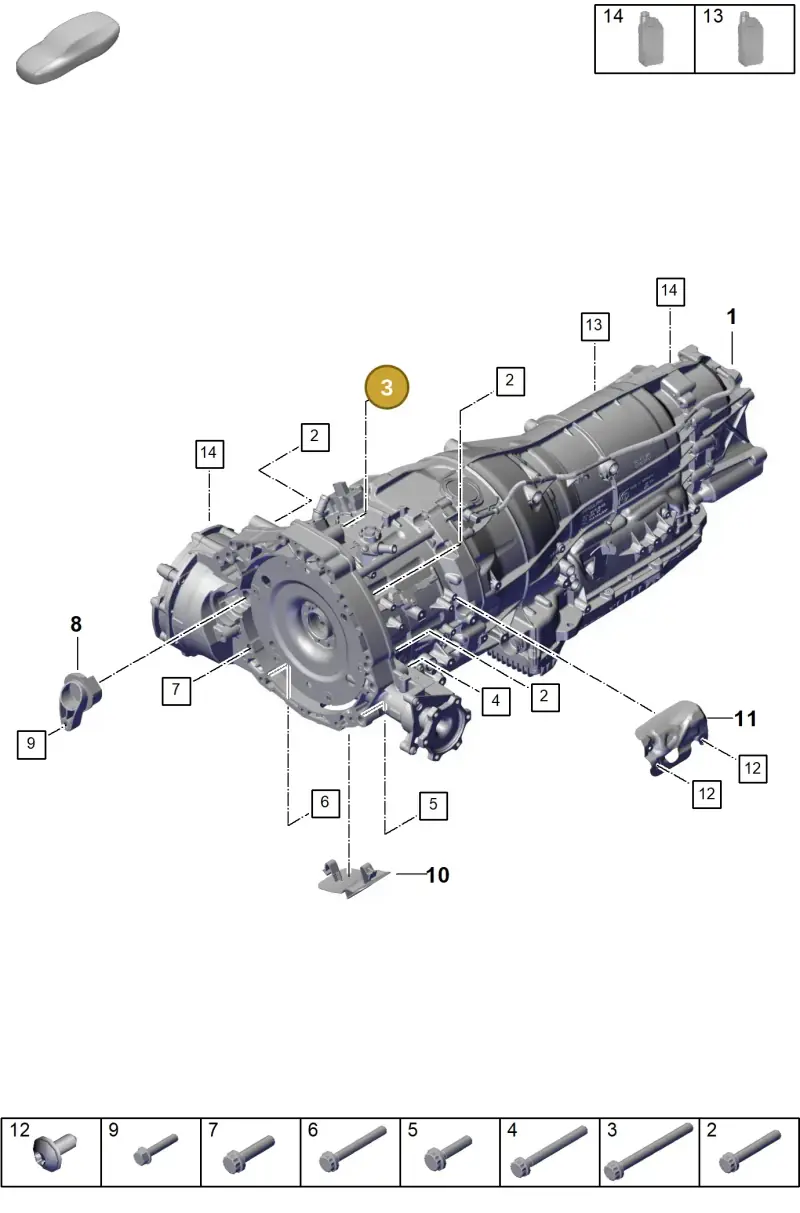 N91129701 — Porsche Cayenne Hybrid Coupe (2023-) diagram p60302010, position 3