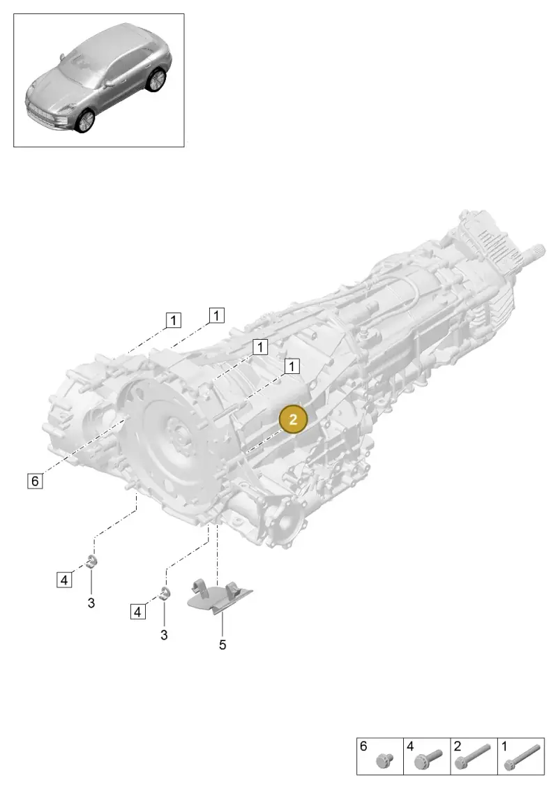 N91129801 — Porsche Macan R4 TFSI (2018-) diagram p52000069, position 2