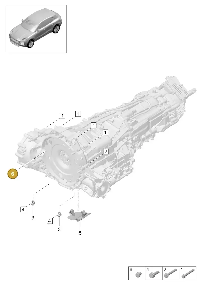 N91143203 — Porsche Macan R4 TFSI (2018-) diagram p52000069, position 6