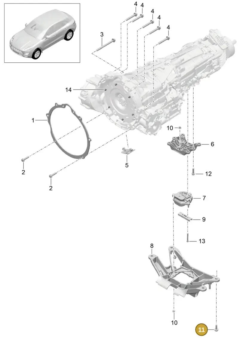 N91145101 — Porsche Macan GTS (2013-2018) diagram p44306000, position 11