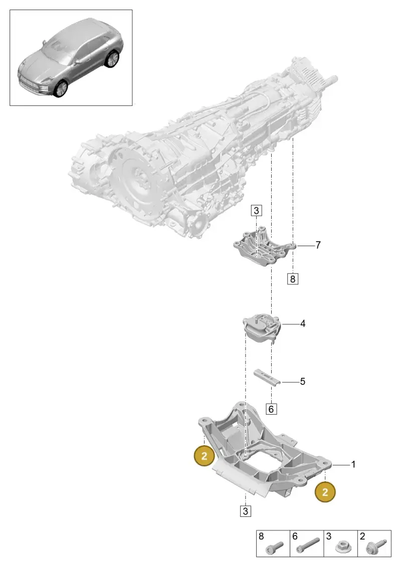 N91145101 — Porsche Macan R4 TFSI (2018-) diagram p52306100, position 2