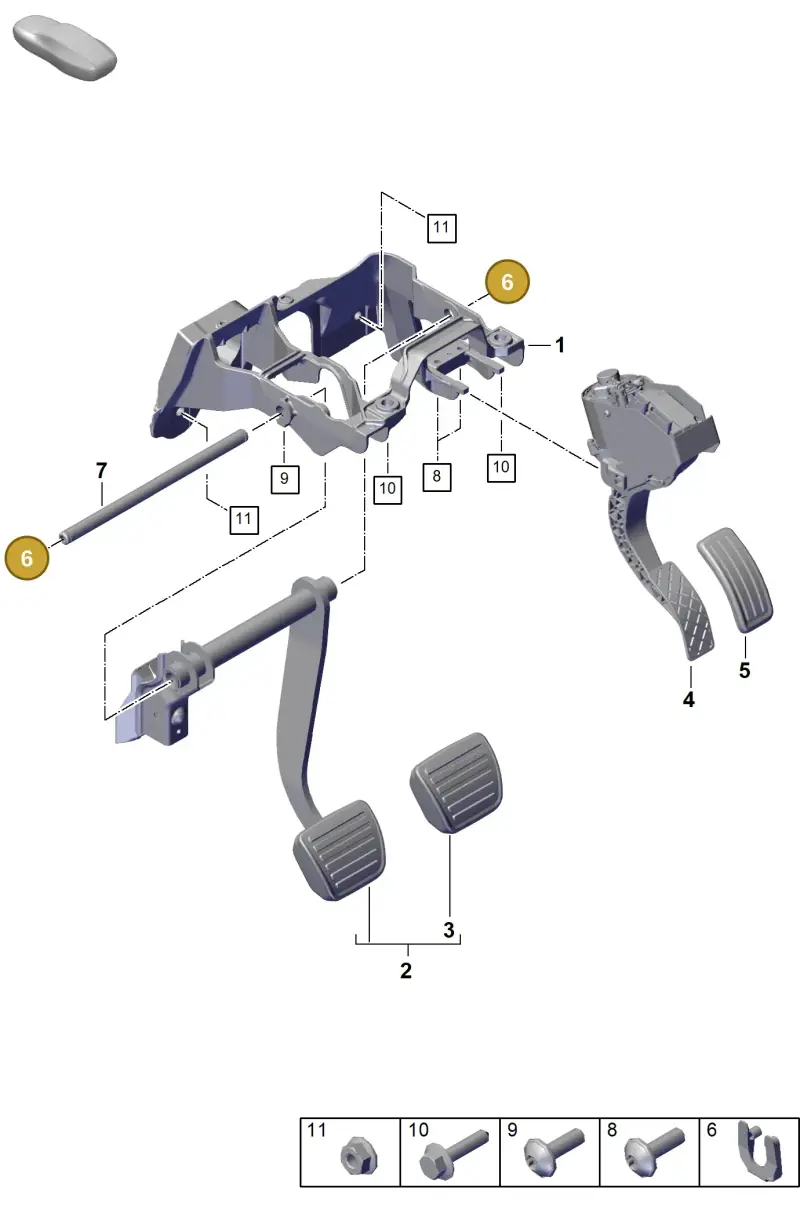 N91148401 — Porsche Cayenne Diesel V6 (2017-2023) diagram p51000010, position 6