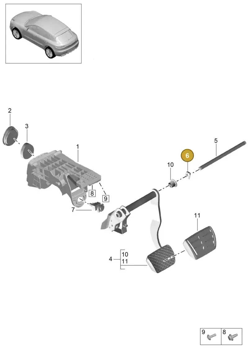 N91148401 — Porsche Macan R4 TFSI (2018-) diagram p52702000, position 6