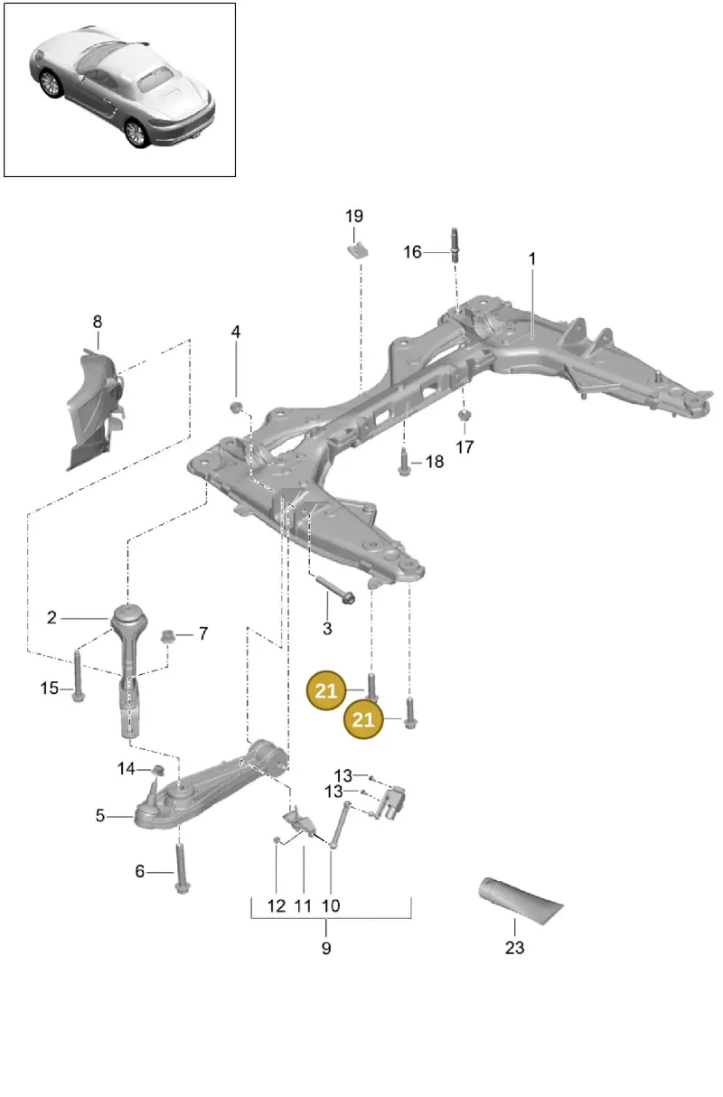N91148901 — Porsche Boxster (2016-) diagram p48401000, position 21