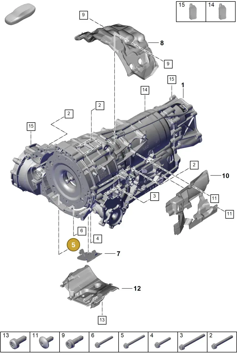 N91153201 — Porsche Cayenne Hybrid Coupe (2023-) diagram p60302000, position 5