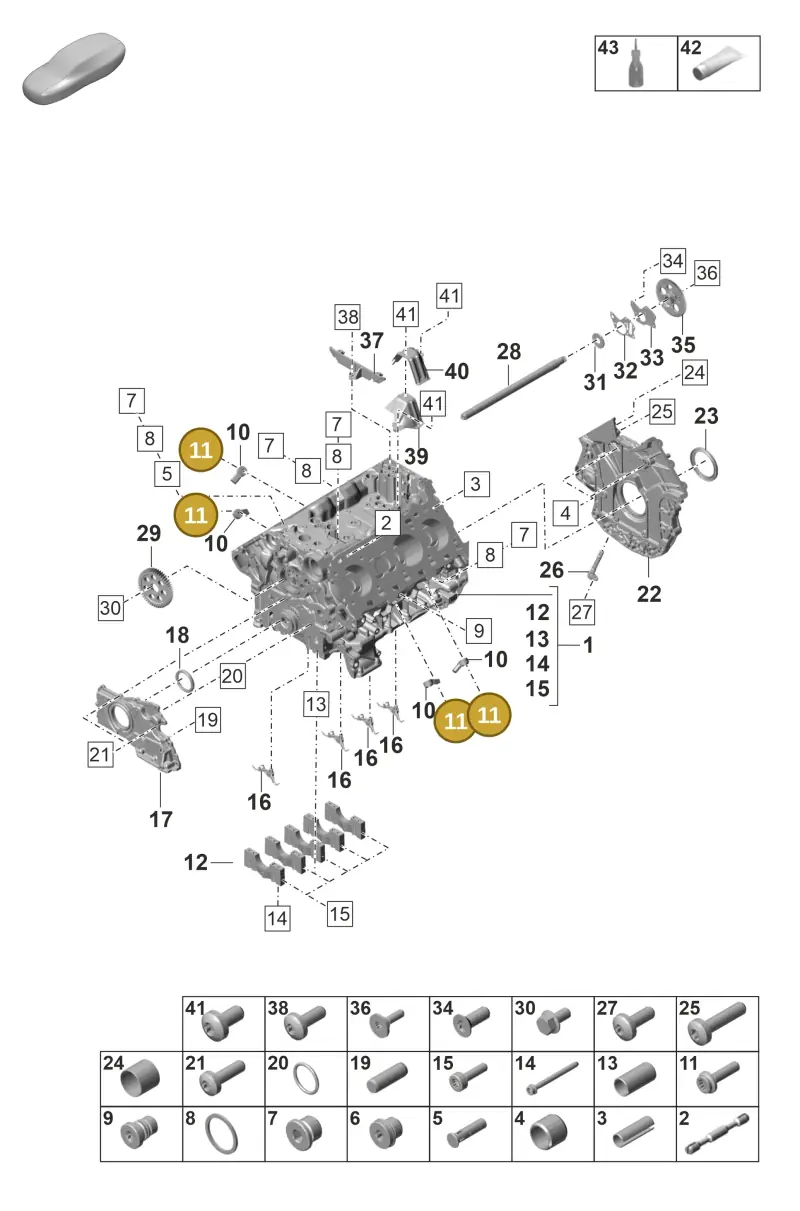 N91157202 — Porsche Panamera 4 Hybrid (2020-2023) diagram p58101100, position 11