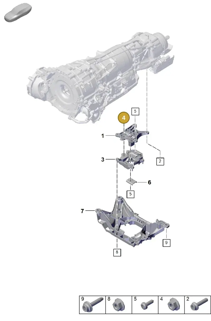 N91157401 — Porsche Cayenne Hybrid Coupe (2023-) diagram p60306000, position 4