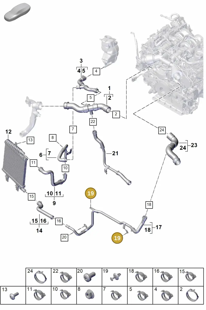 N91158501 — Porsche Panamera (2023-) diagram p62105300, position 19