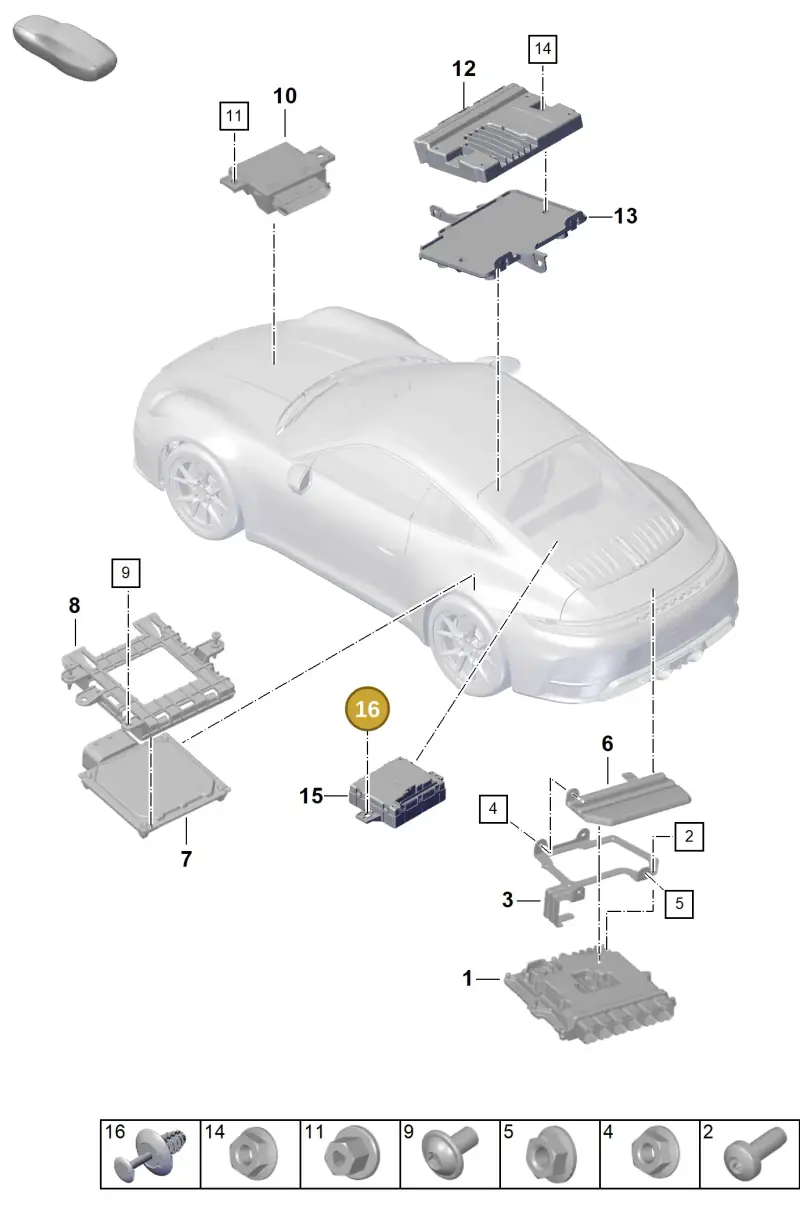 N91158501 — Porsche 992 Carrera Coupe (2024-) diagram p63901000, position 16