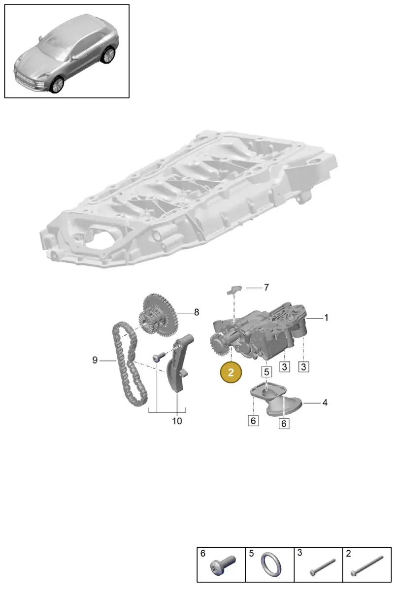 N91164901 — Porsche Macan R4 TFSI (2018-) diagram p52000102, position 2