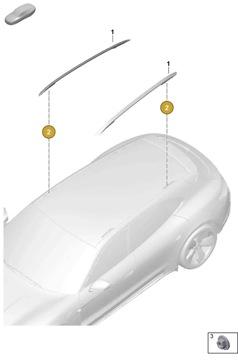 N91173301 — Porsche Taycan Sport Turismo (2023-) diagram p56810500, position 2