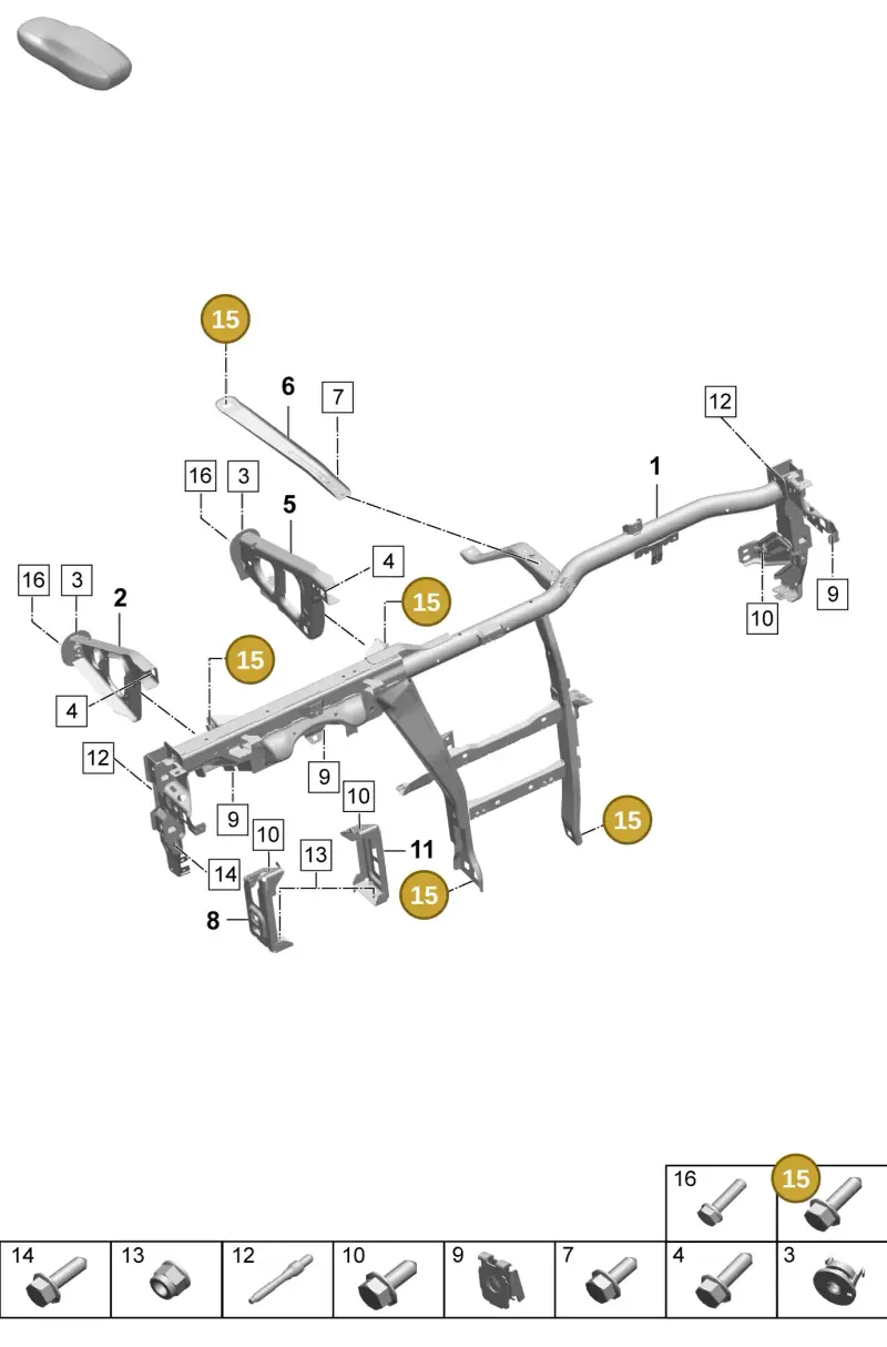 N91174701 — Porsche Macan 4 (2024-) diagram p61809150, position 15