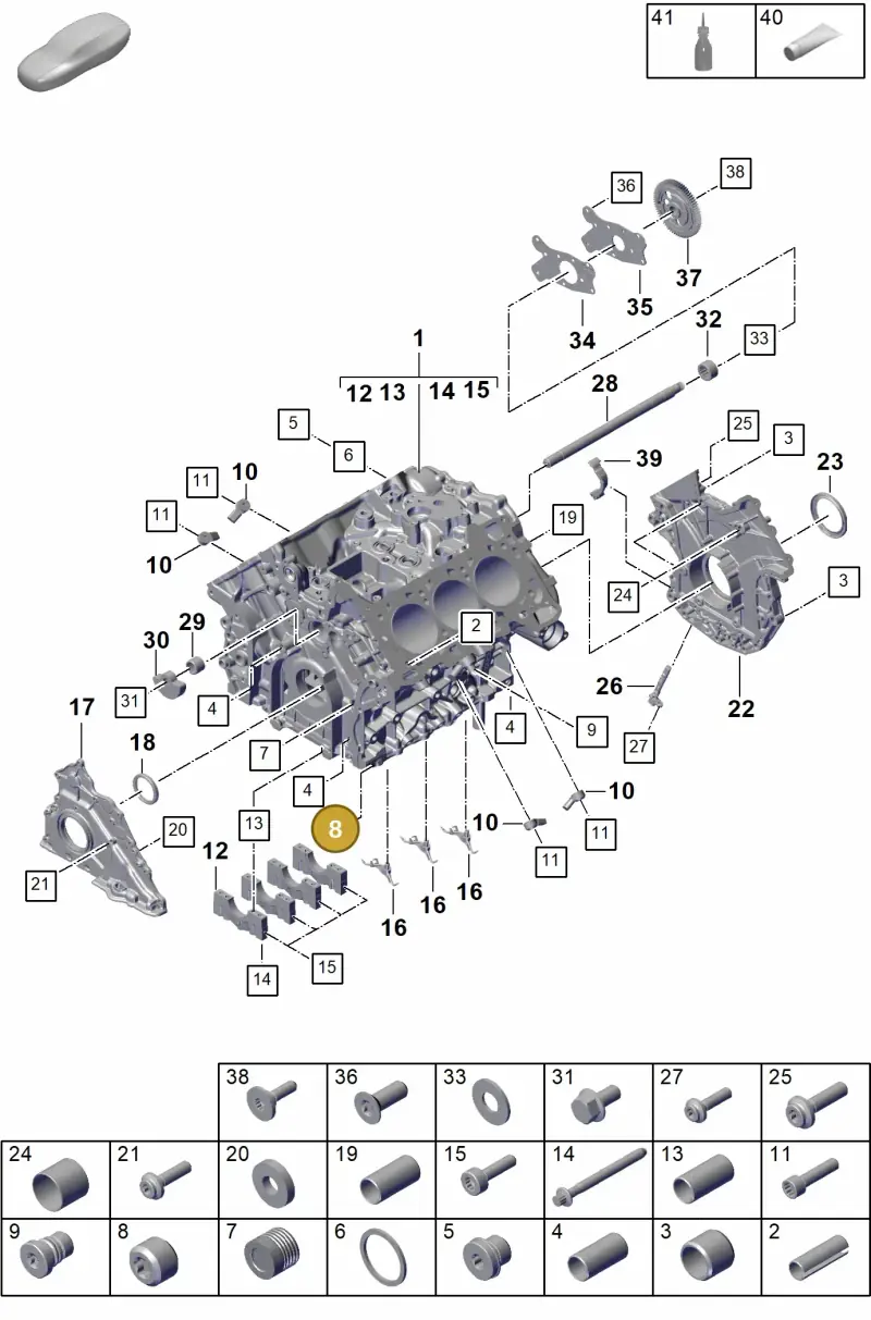 N91180601 — Porsche Cayenne Hybrid Coupe (2023-) diagram p60101110, position 8