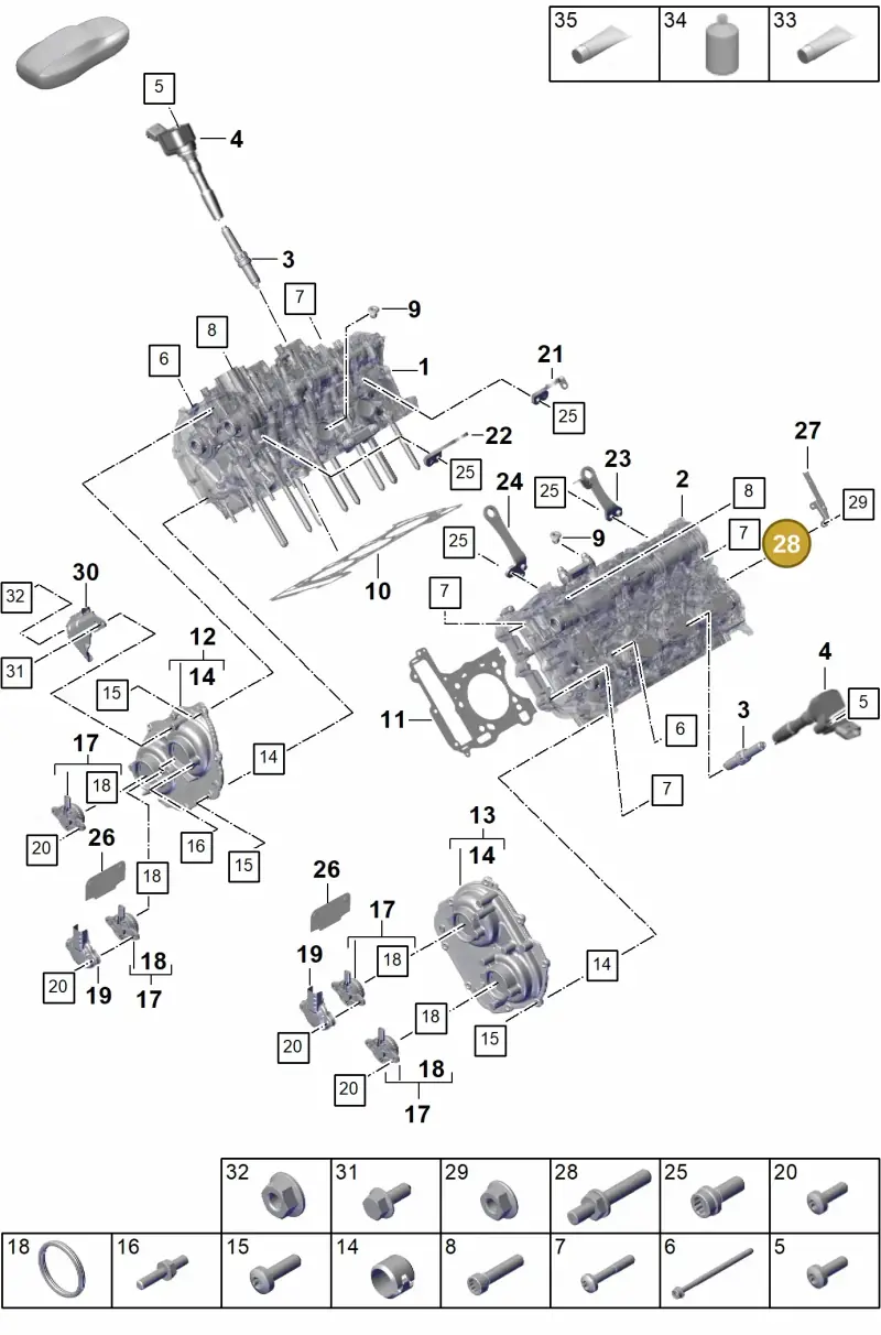 N91184801 — Porsche Cayenne Hybrid Coupe (2023-) diagram p60103010, position 28