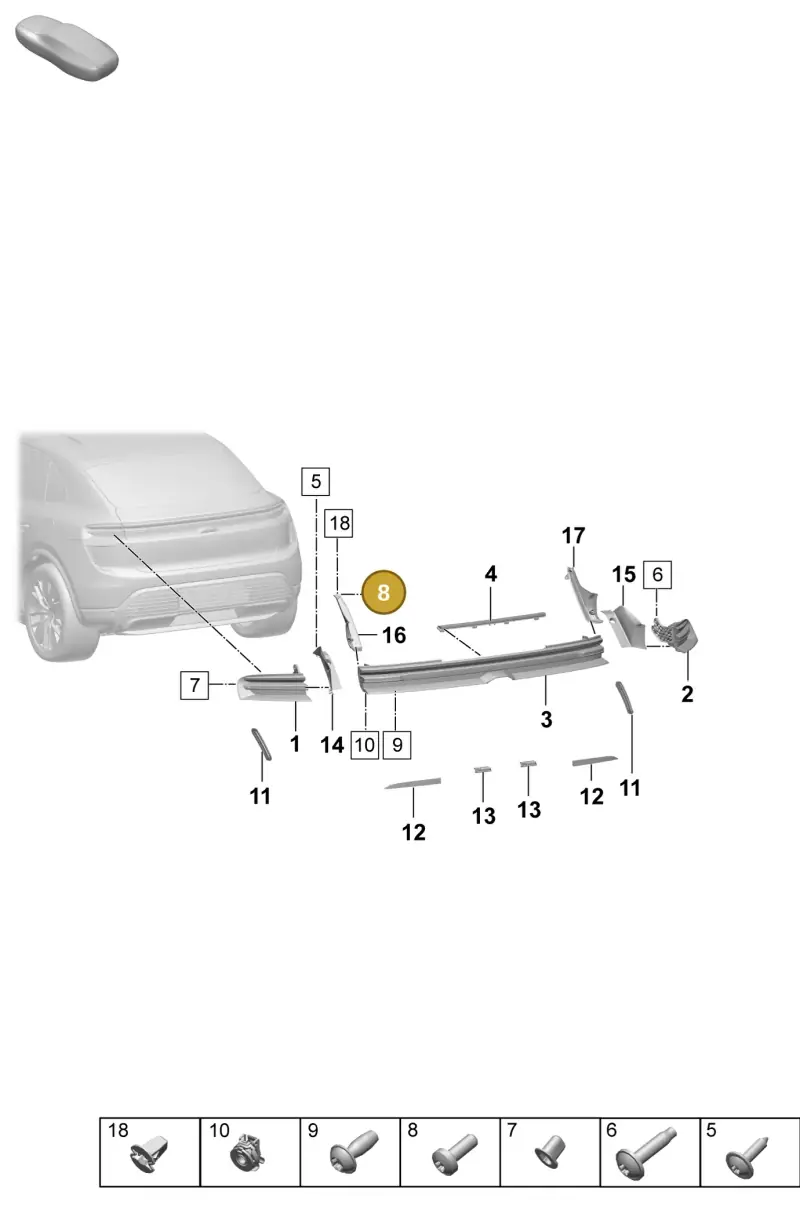 N91188301 — Porsche Macan 4 (2024-) diagram p61908400, position 8