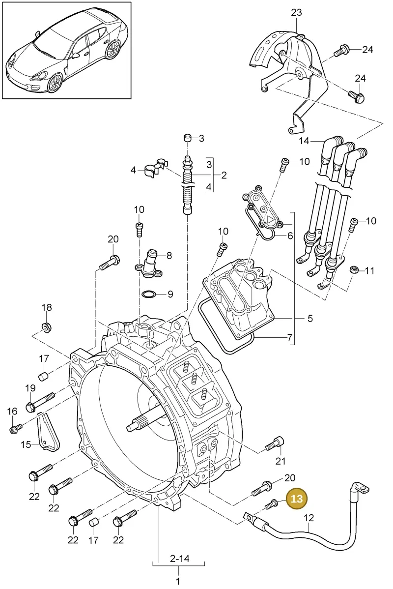 N91189601 — Porsche Panamera (2009-2016) diagram p35901010, position 13