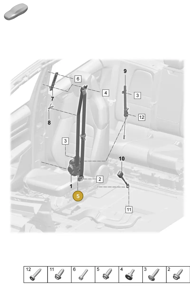 N91209801 — Porsche Macan 4 (2024-) diagram p61812000, position 5