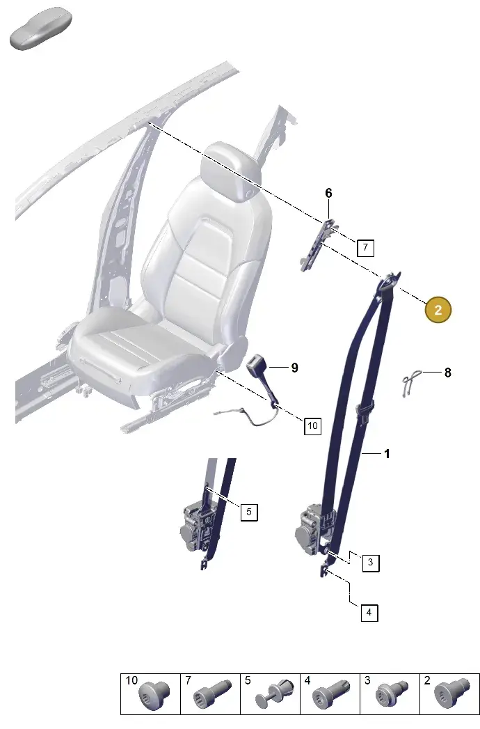 N91235501 — Porsche Cayenne Hybrid Coupe (2023-) diagram p60812000, position 2