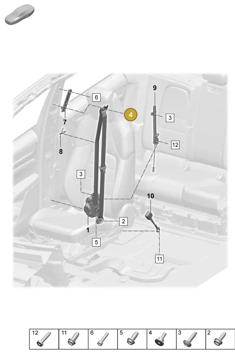 N91235501 — Porsche Macan 4 (2024-) diagram p61812000, position 4