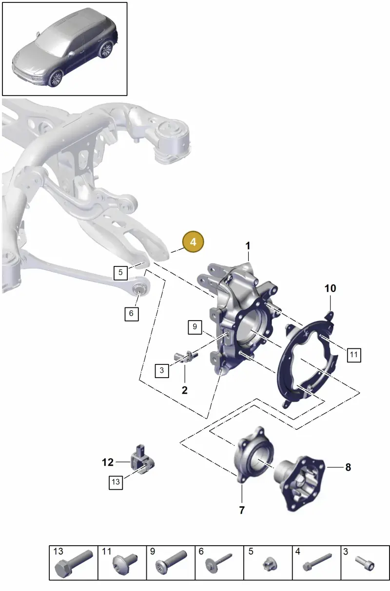 N91236301 — Porsche Cayenne Diesel V6 (2017-2023) diagram p51501020, position 4