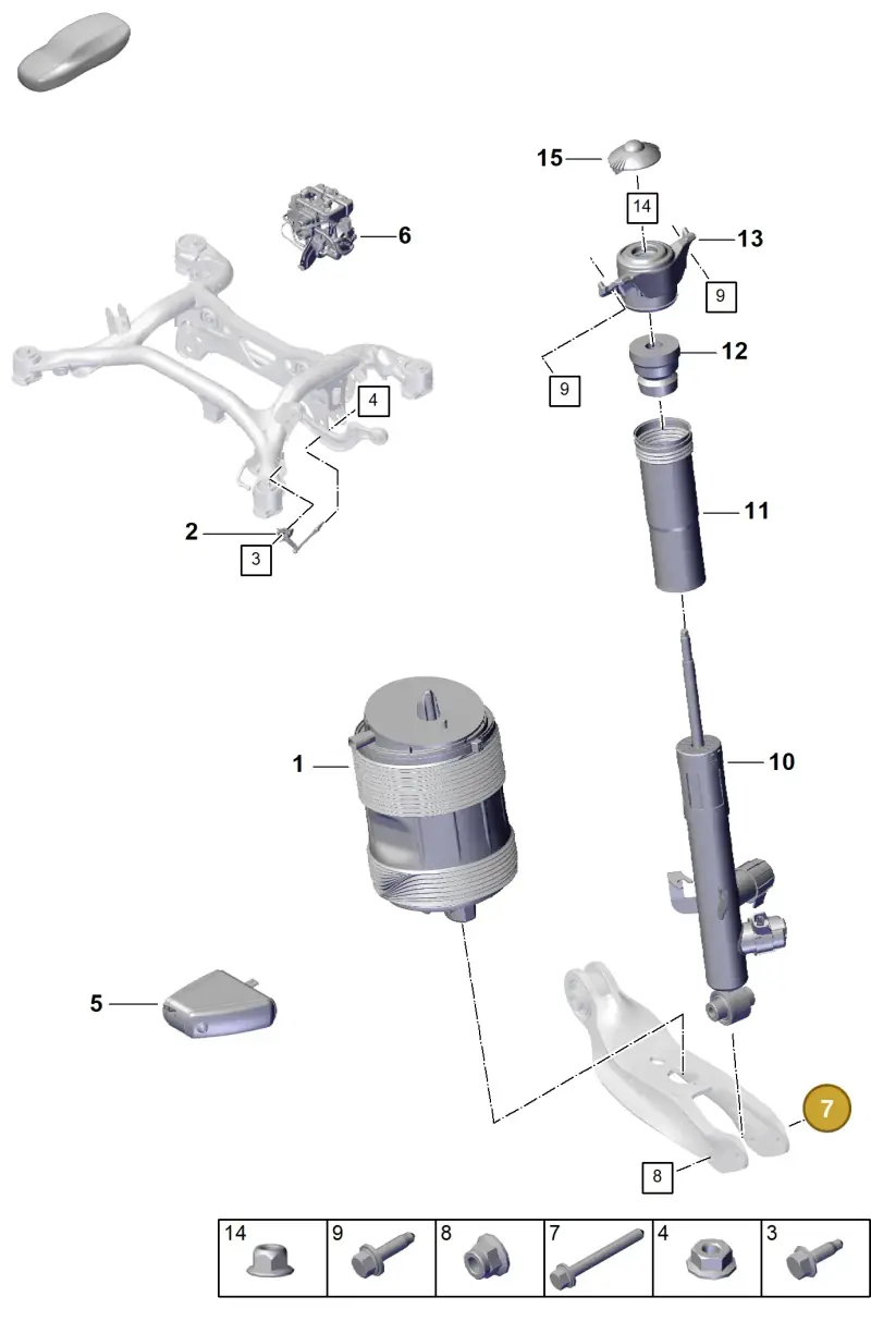 N91236401 — Porsche Cayenne Hybrid Coupe (2023-) diagram p60502000, position 7