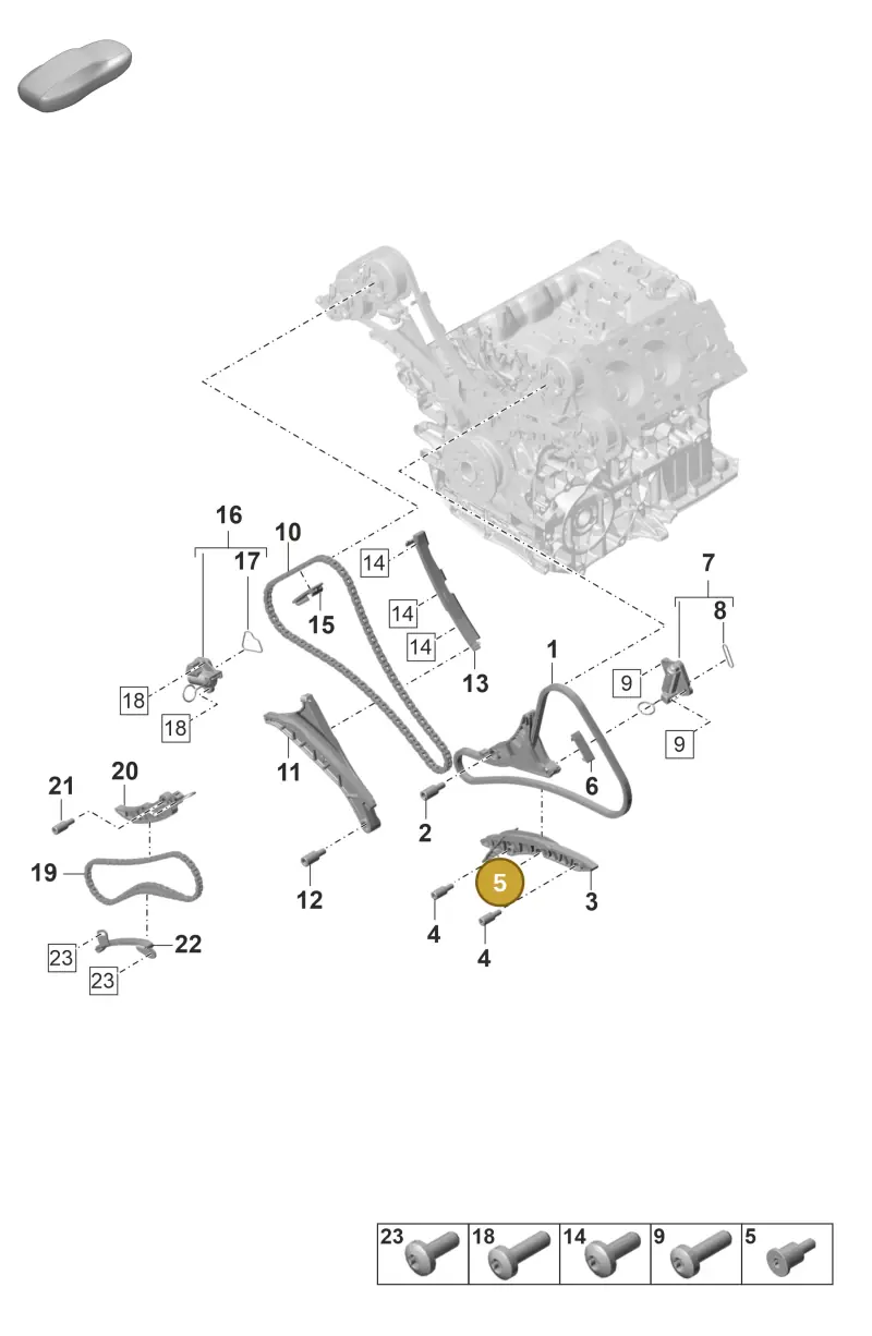 N91238501 — Porsche Panamera (2023-) diagram p58103300, position 5